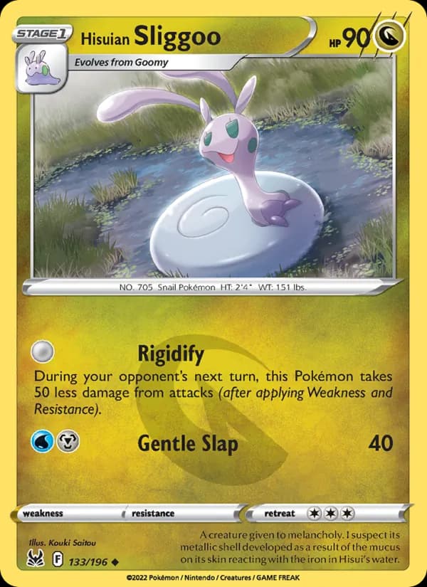 Hisuian Sliggoo card in English