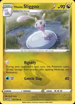 Hisuian Sliggoo card in English