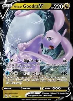 Hisuian Goodra V card in English