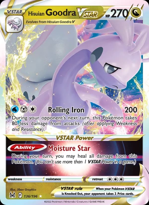 Hisuian Goodra VSTAR card in English