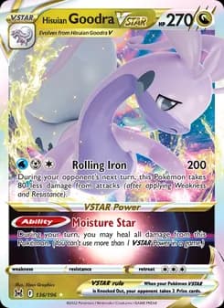 Hisuian Goodra VSTAR card in English