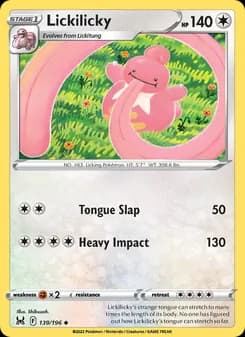 Lickilicky card in English