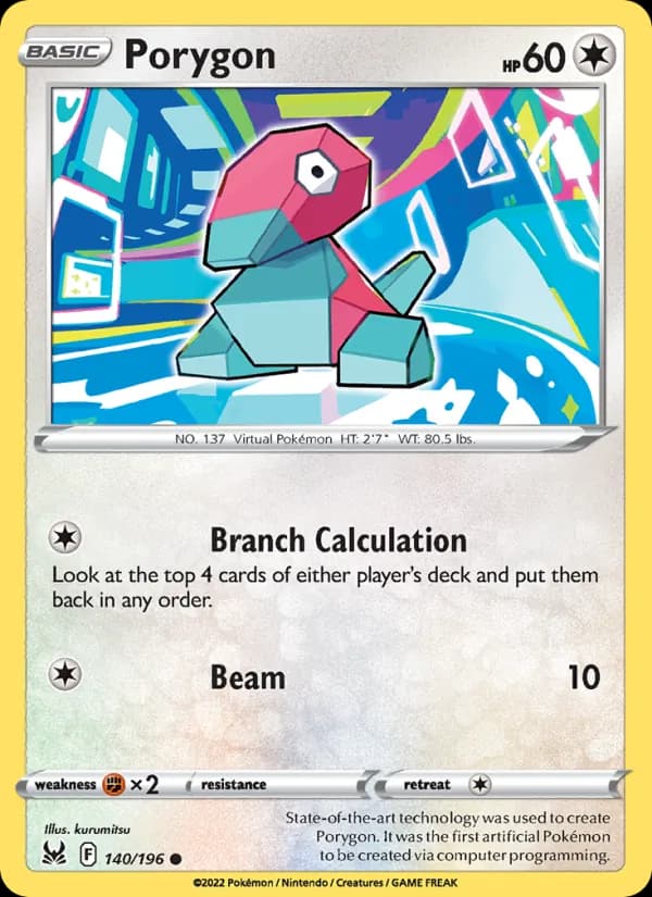 Porygon card in English