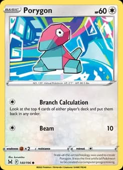 Porygon card in English