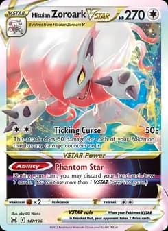 Hisuian Zoroark VSTAR card in English