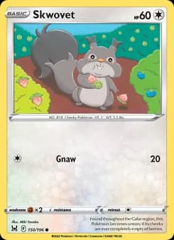 Skwovet card in English