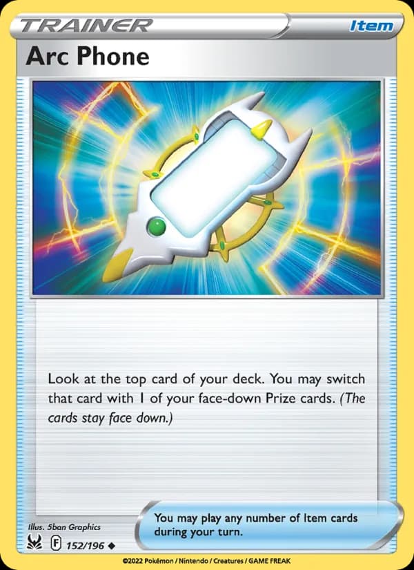 Arc Phone card in English