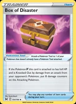 Box of Disaster card in English