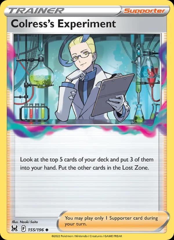 Colress's Experiment card in English
