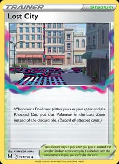 Lost City card in English