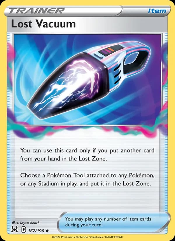 Lost Vacuum card in English