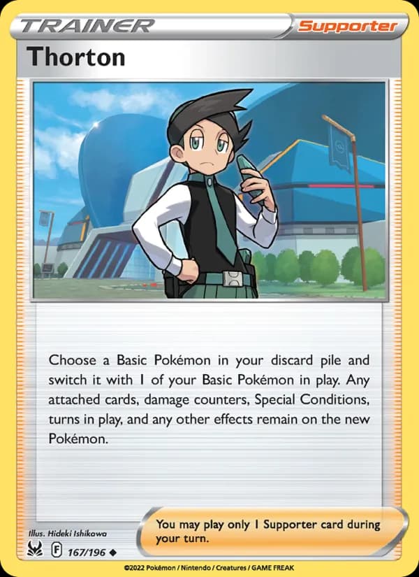 Thorton card in English