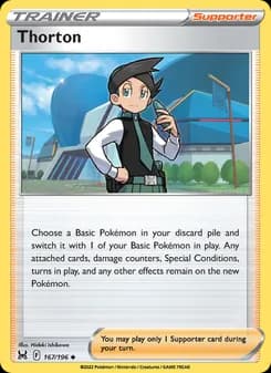 Thorton card in English