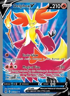 Delphox V card in English