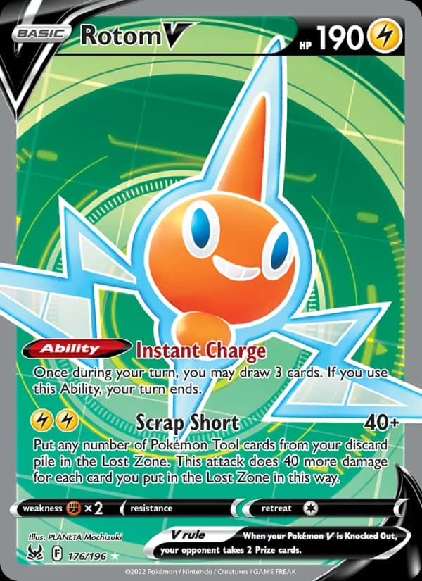 Rotom V card in English
