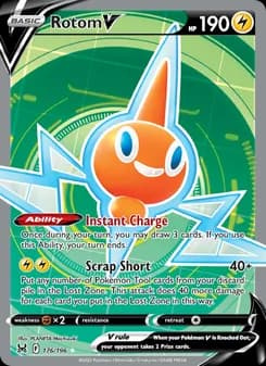 Rotom V card in English
