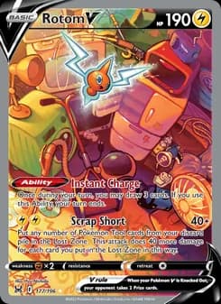 Rotom V card in English