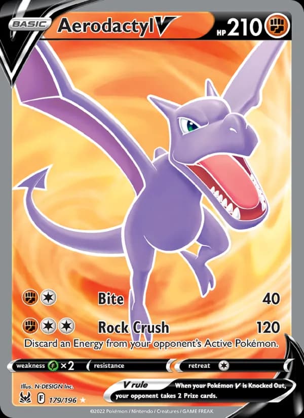 Aerodactyl V card in English