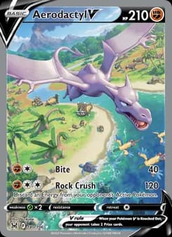 Aerodactyl V card in English