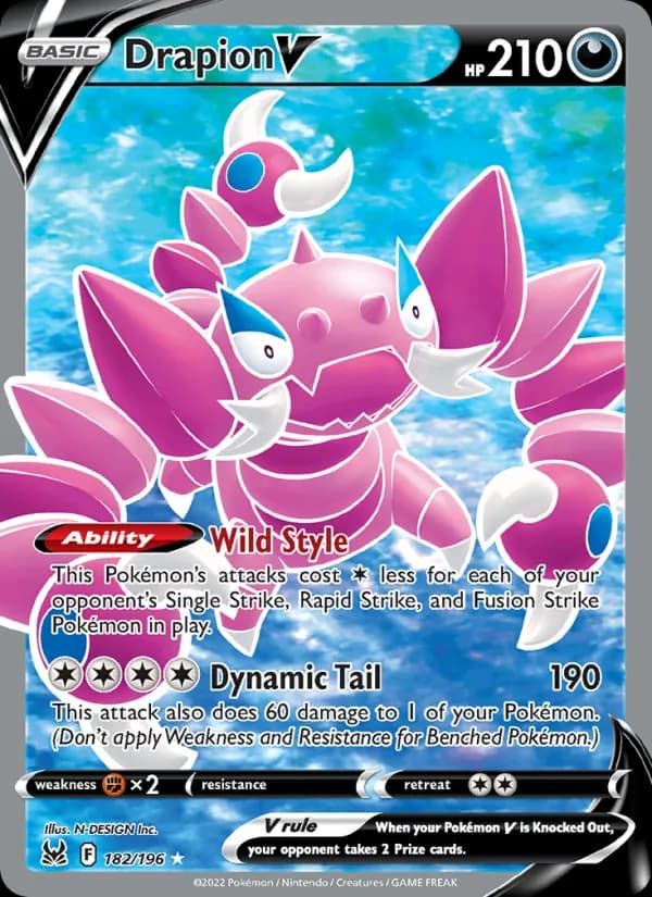 Drapion V card in English