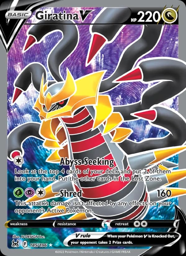 Giratina V card in English