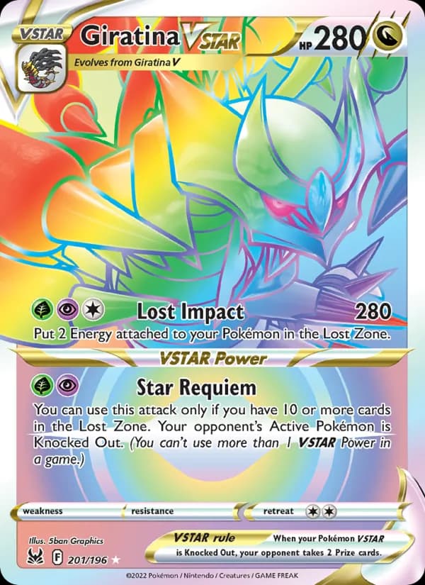 Giratina VSTAR card in English