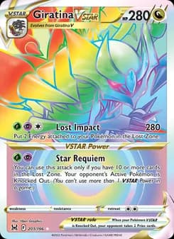 Giratina VSTAR card in English