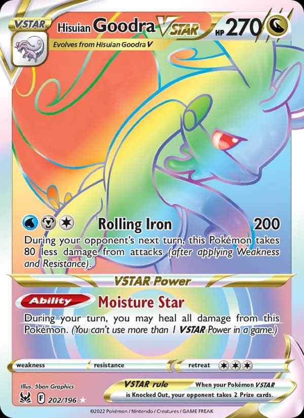 Hisuian Goodra VSTAR card in English