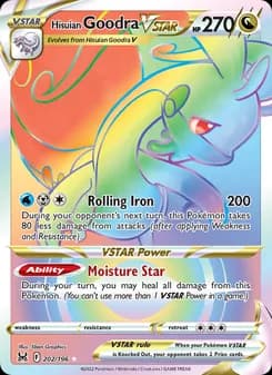 Hisuian Goodra VSTAR card in English