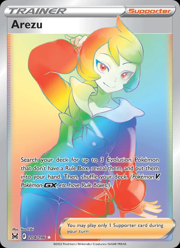 Arezu card in English