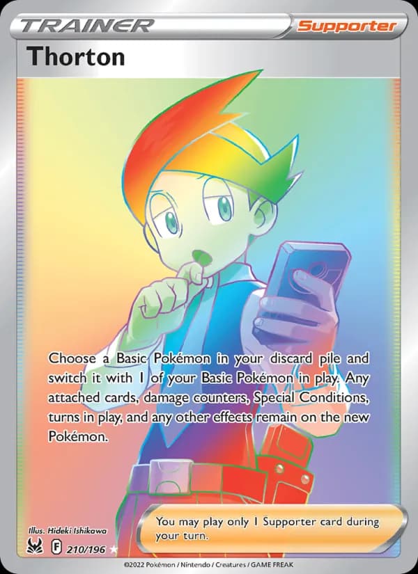 Thorton card in English
