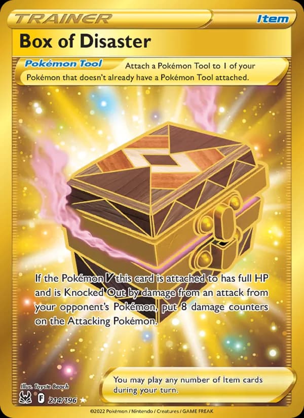 Box of Disaster card in English