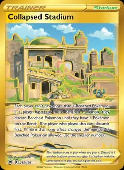 Collapsed Stadium card in English