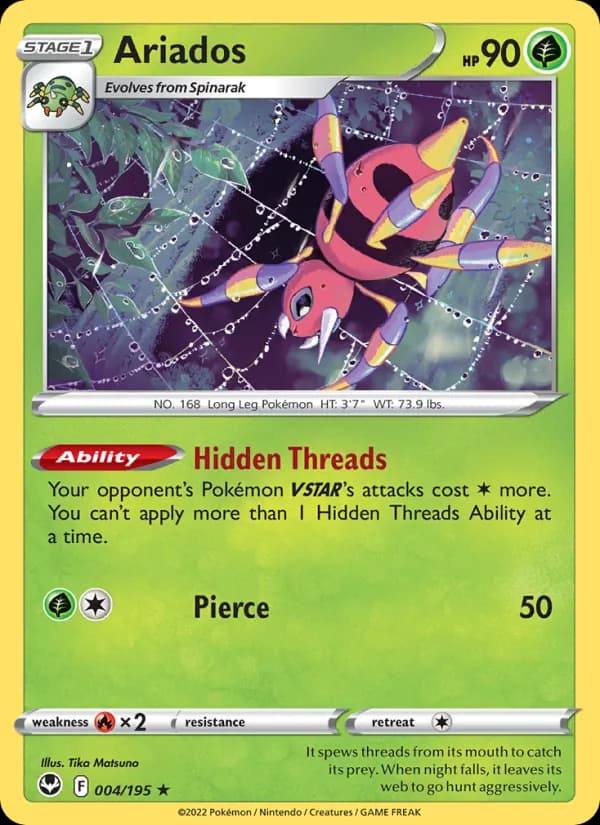 Ariados card in English