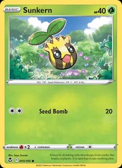 Sunkern card in English