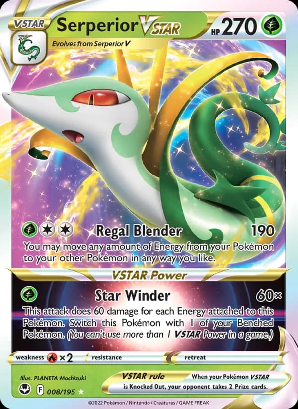 Serperior VSTAR card in English