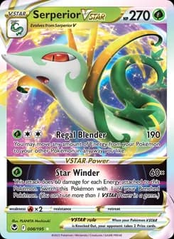 Serperior VSTAR card in English
