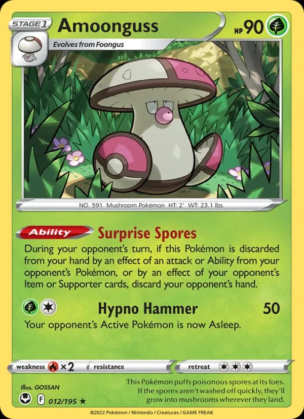 Amoonguss card in English