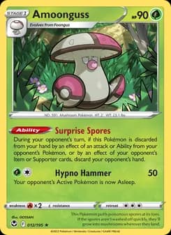Amoonguss card in English