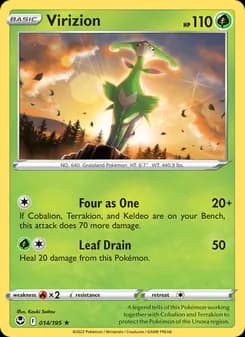 Virizion card in English