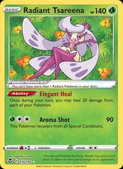 Radiant Tsareena card in English