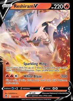 Reshiram V card in English