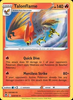 Talonflame card in English