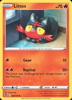 Litten card in English