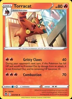 Torracat card in English