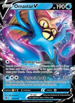 Omastar V card in English