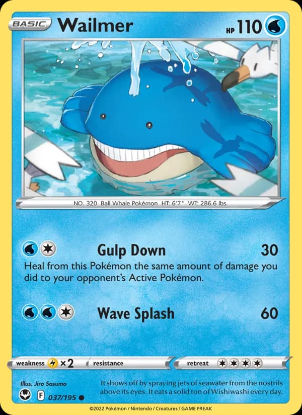 Wailmer card in English