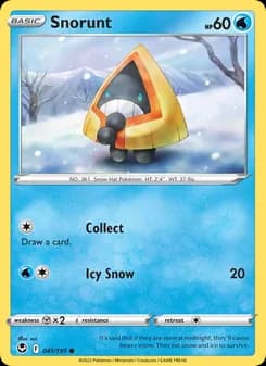 Snorunt card in English