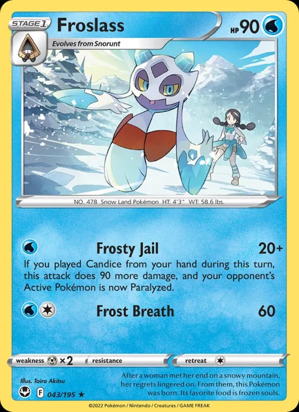 Froslass card in English