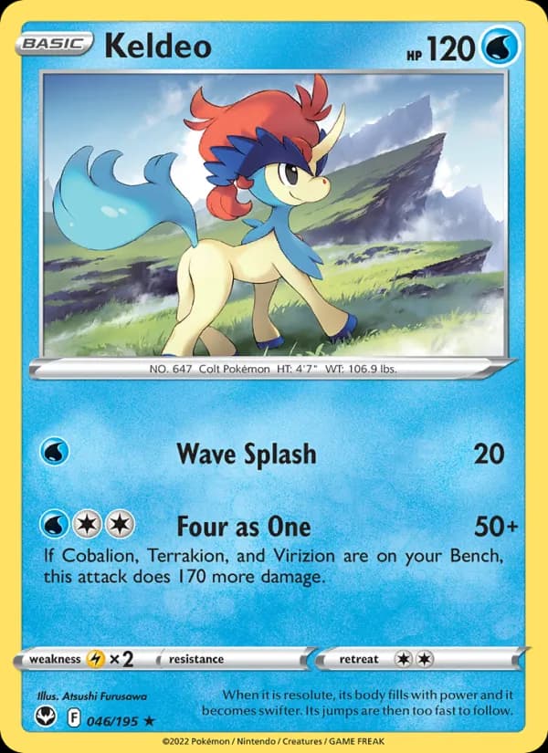 Keldeo card in English